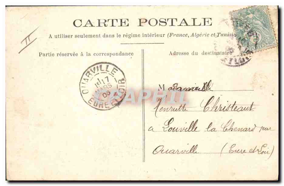 CPA Chateaudun La Sous Prefecture   — Rückseite