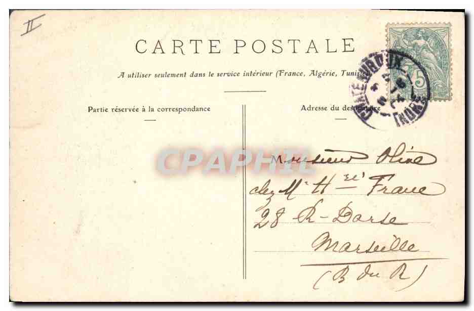 CPA Prefecture et Chateau Raoul Chateauroux  — Verso