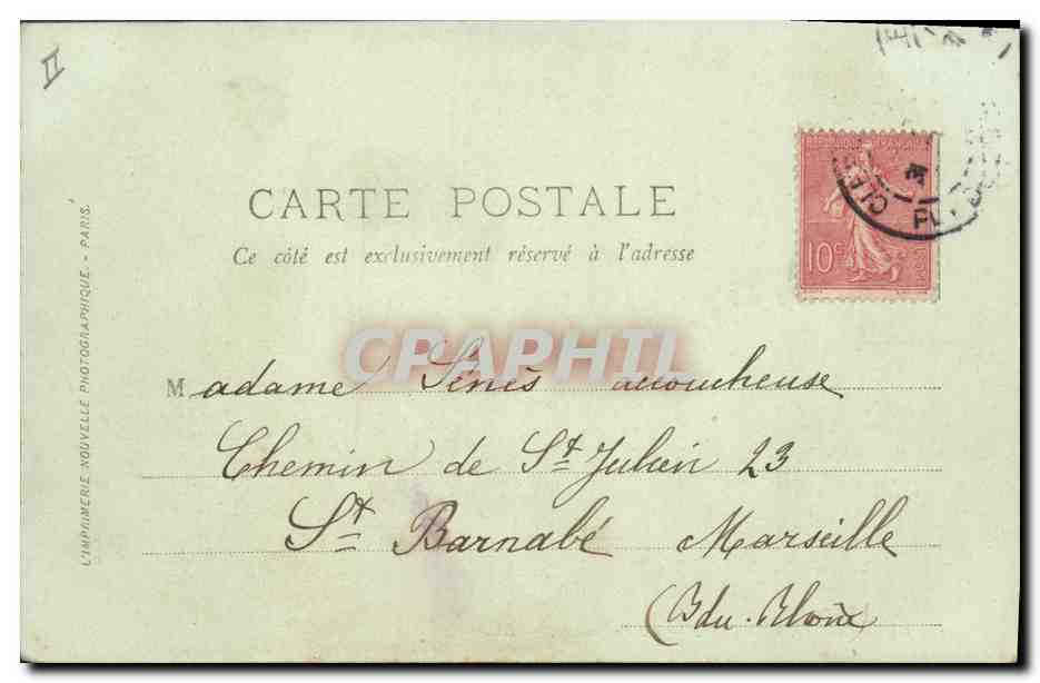 CPA Prefecture Clermont Ferrand  — Verso