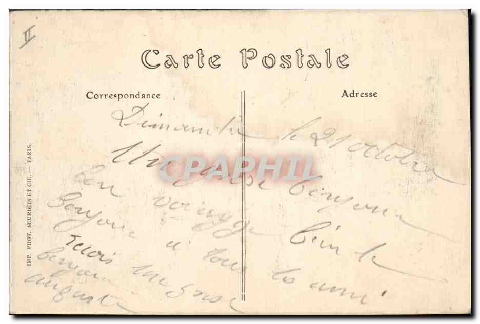 CPA Chalon sur Saone Place de la Sous Prefecture   — Verso