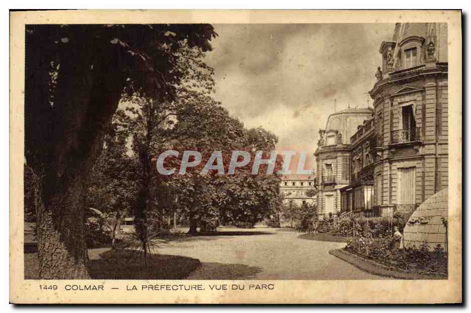 CPA Prefecture Vue du Parc Colmar 
