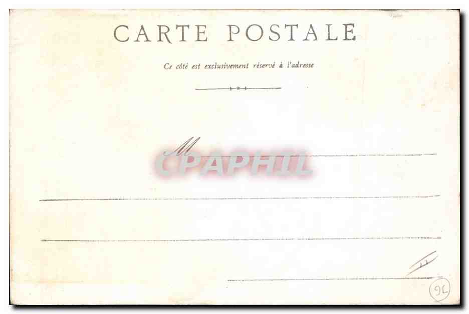 CPA Chateau Raoul et Prefecture vue sur L'Indre  — Verso