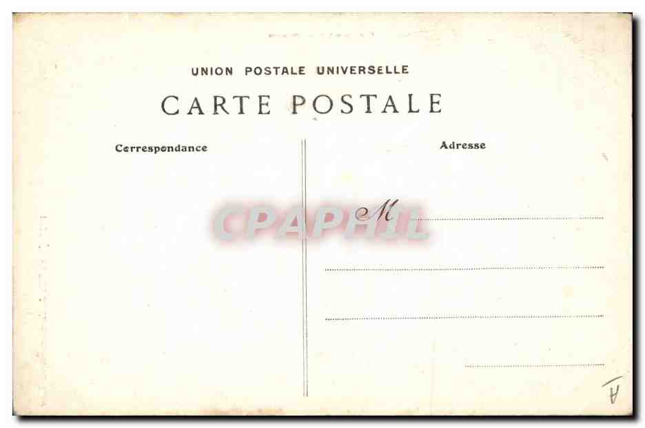 CPA Folklore Jeune fille de Chateauneuf le Faou  — Verso