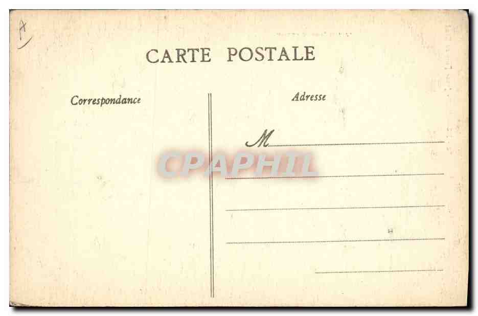 CPA Folklore Morbihan Jeune fille de Baud  — Verso