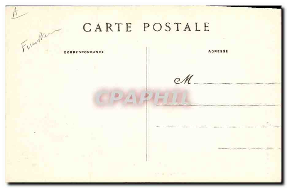 CPA Folklore Jeune fille de Scaer  — Rückseite