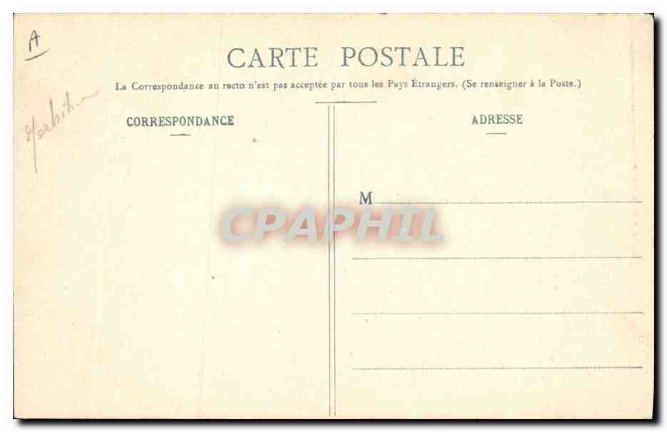 CPA Folklore Jeune femme d'Auray  — Verso