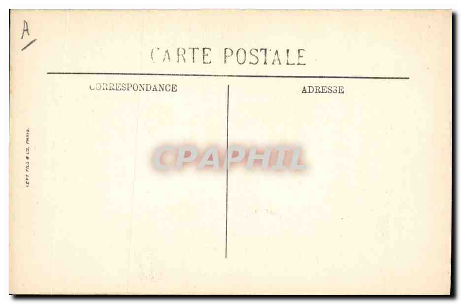 CPA Folklore Jeune fille de Douarnenez  — Verso