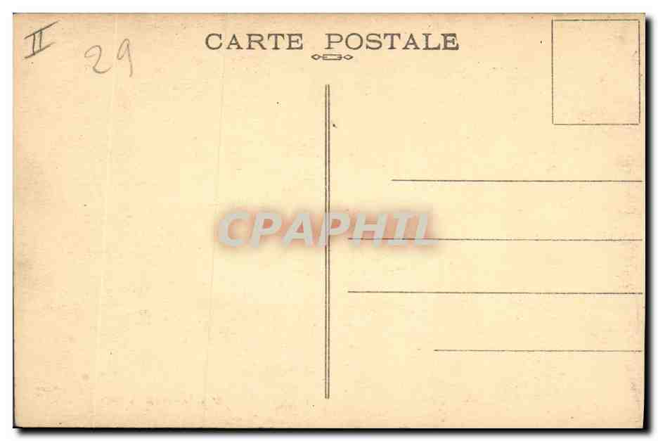 CPA Folklore Communiante en priere Pleyben Brasparts  — Verso