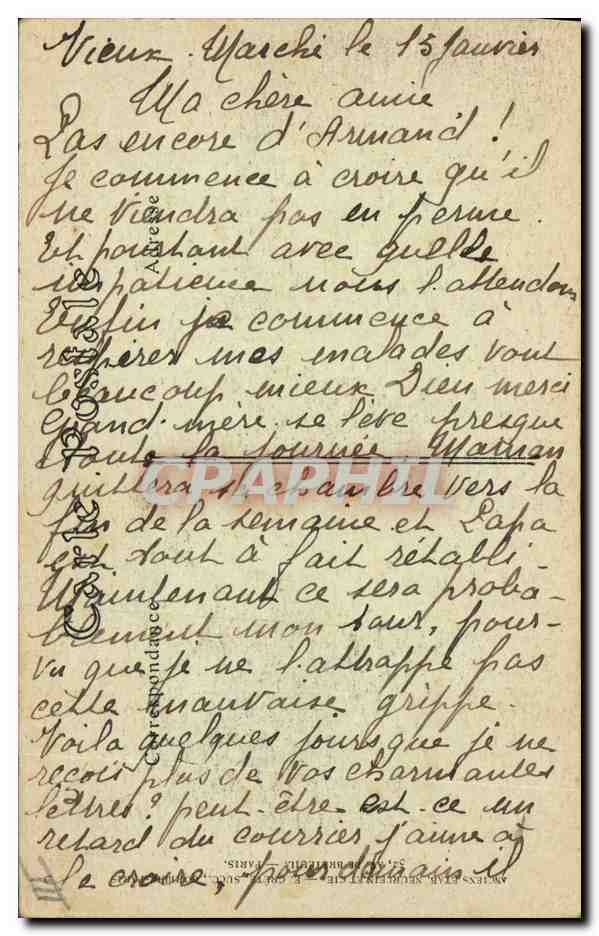 CPA Folklore Bretagne Ile de Batz Petite et grande soeur  — Rückseite
