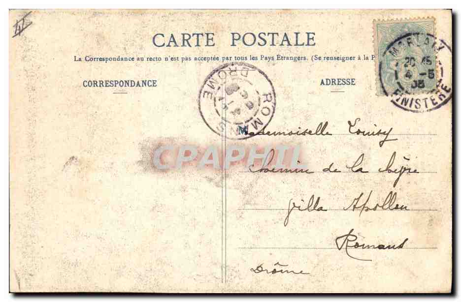 CPA Folklore Enfant Bretagne  — Rückseite