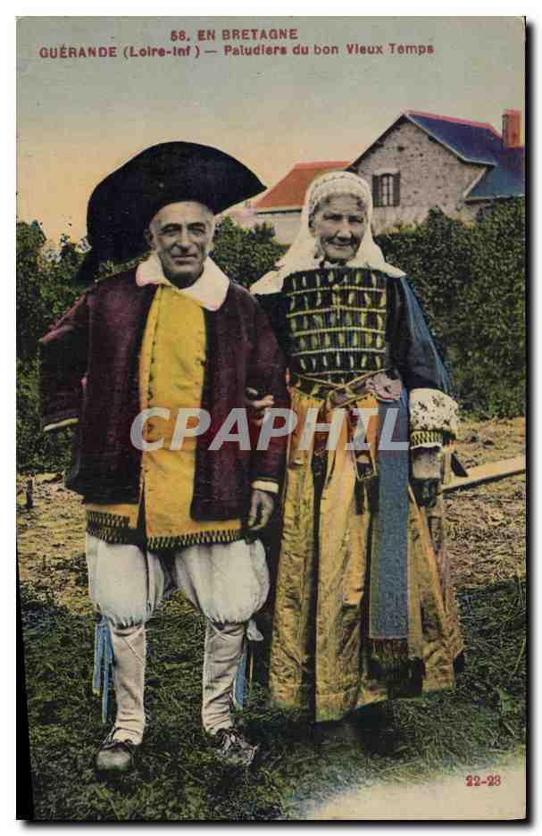 CPA Folklore Guerande Paludiers du bon vieux temps 