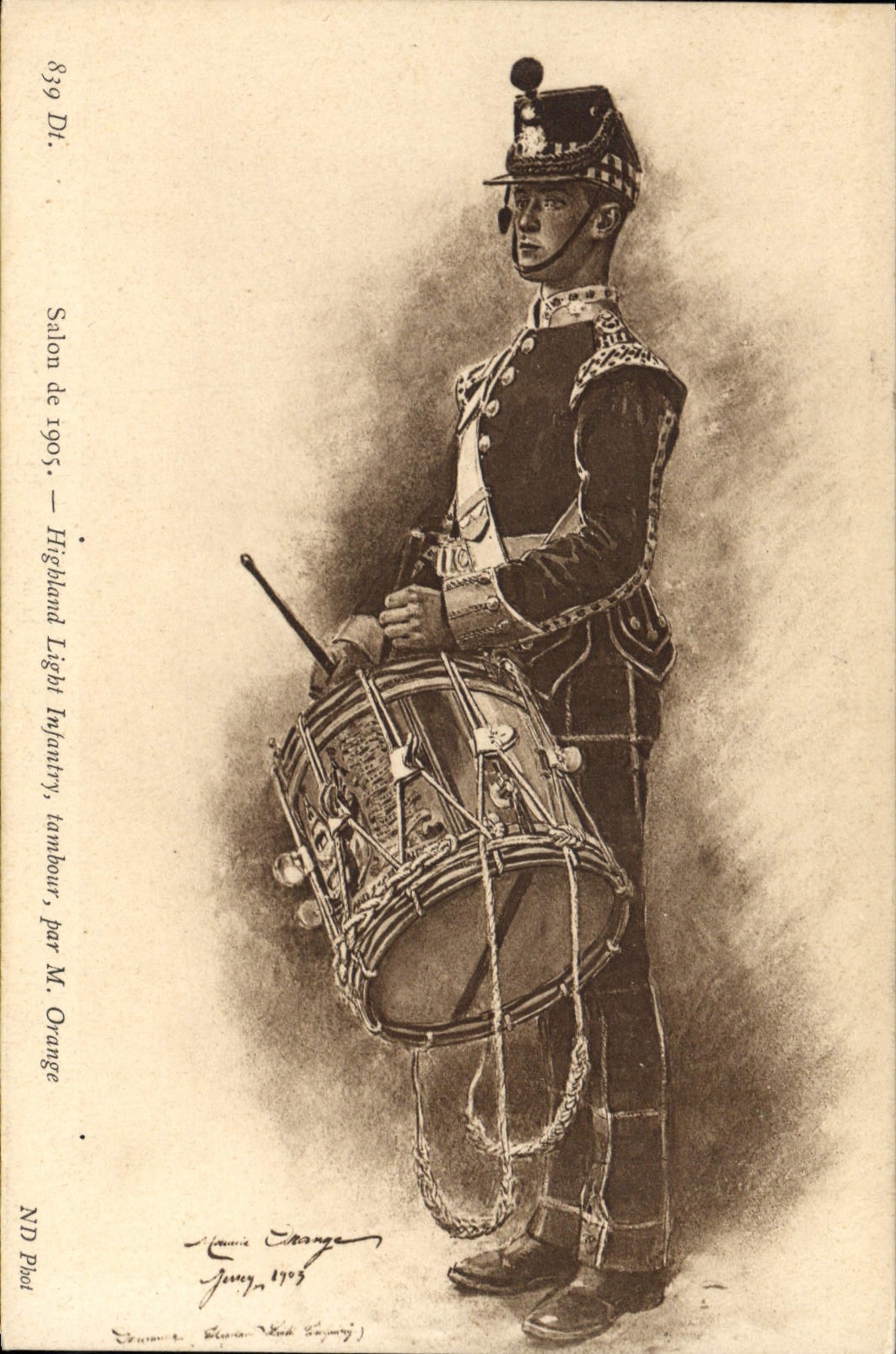 Highland Light Infantry, tambour — Salon de 1905 — par M. Orange