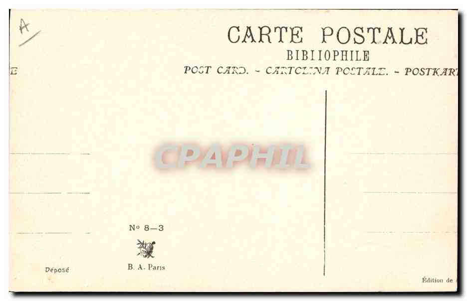 Soldat en tenue de campagne — (Les Chants du Soldat, par Paul Déroulède) — Édition B.A. Paris — Rückseite
