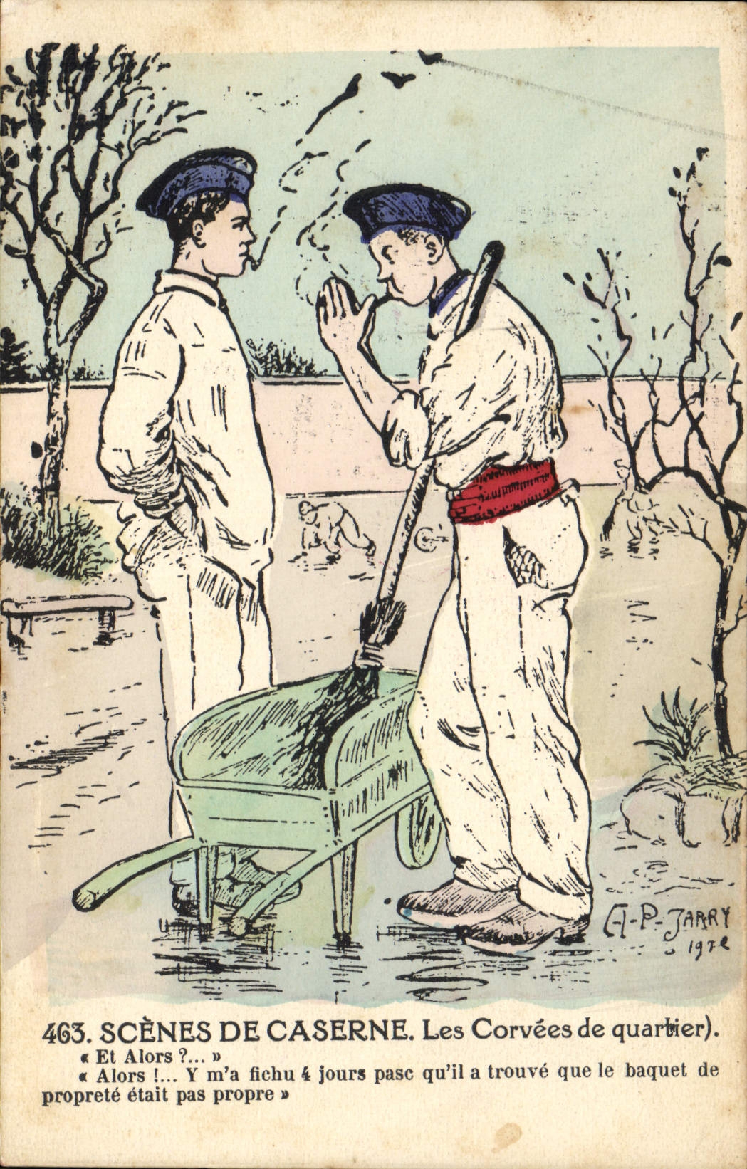 Scènes de caserne — Les Corvées de quartier — G.-P. JARRY n°463