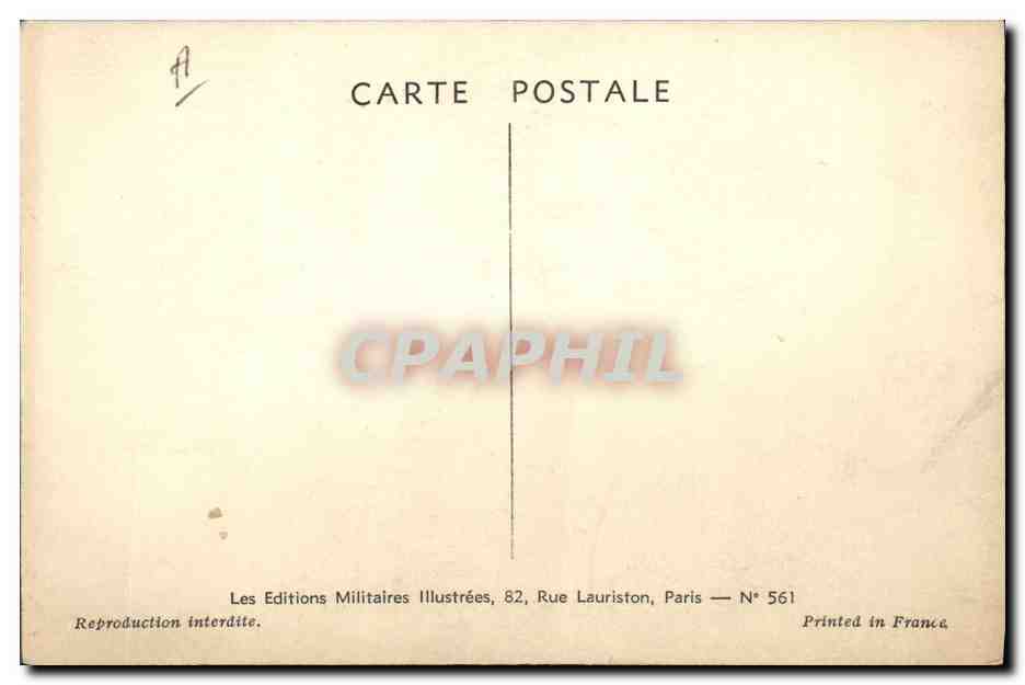 CPA Militaria Armee britannique Grande tenue  — Verso