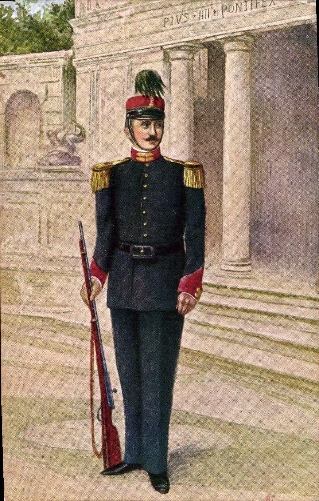 Guardia Palatina en grande uniforme — Vatican — CPAPHIL n°6