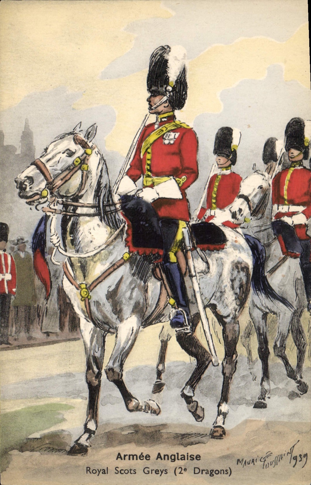 Armée Anglaise — Royal Scots Greys (2° Dragons) — Maurice Touflming 1939