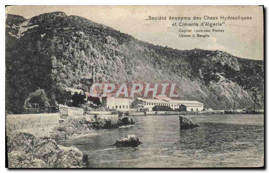 CPA Societe Anonyme des Chaux Hydrauliques et Ciments d'Algerie Usines a Bougie