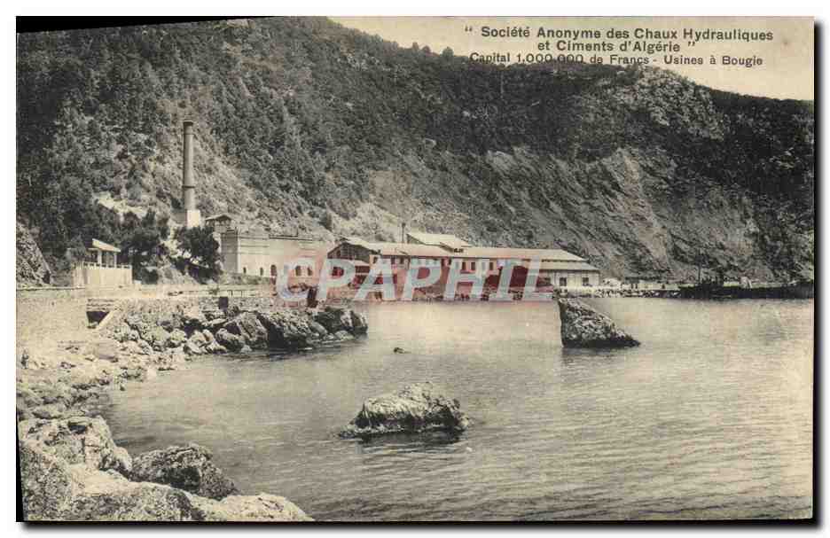 CPA Societe Anonyme des Chaux Hydrauliques et Ciments d'Algerie Usines a Bougie