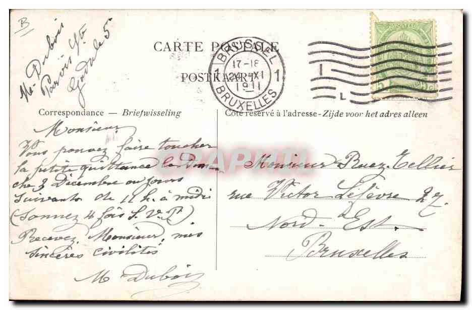 Pavillon du nitrate de Chili — Exposition de Bruxelles 1910 — Éditeur : Georges Jerreres — Rückseite