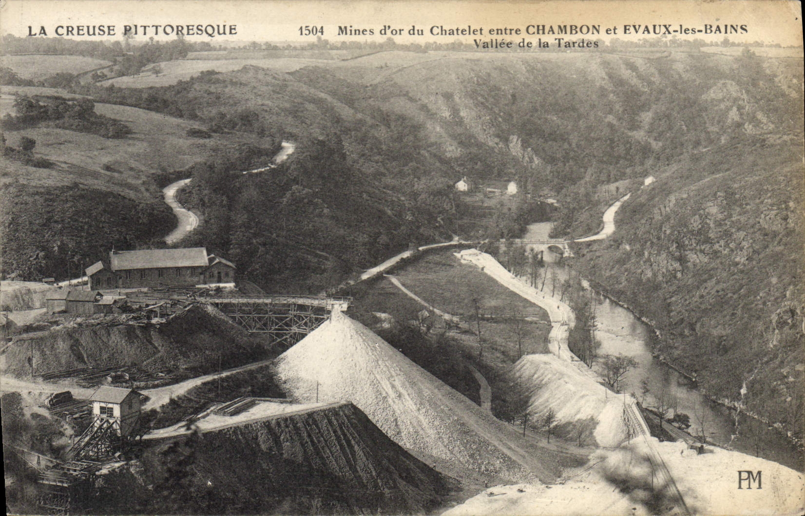 La Creuse pittoresque — Mines d'or du Chatelet entre Chambon et Evaux-les-Bains — PM, n°1504