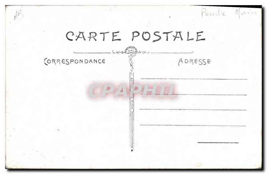 CPA Fantaisie (dessin a la main) Maison  — Rückseite