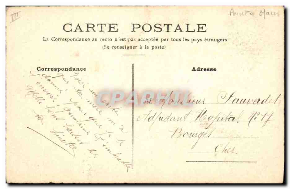 CPA Fantaisie (dessin a la main) Fleurs  — Rückseite