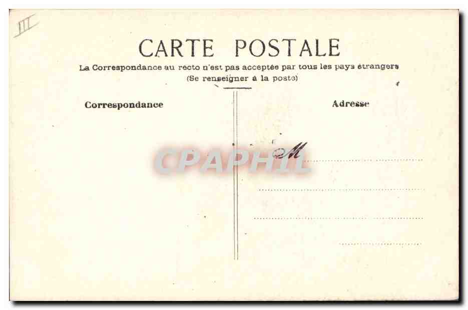 CPA Fantaisie (dessin a la main) Insecte  — Verso
