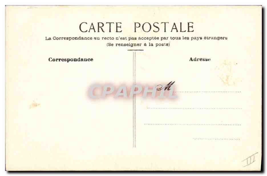 CPA Fantaisie (dessin a la main) Poule   — Rückseite