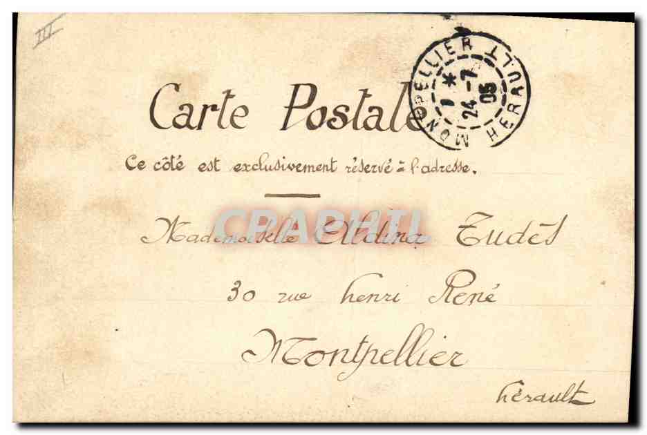La « Fleur des Pois » — caricature — éditeur inconnu, n° de série non visible — Rückseite