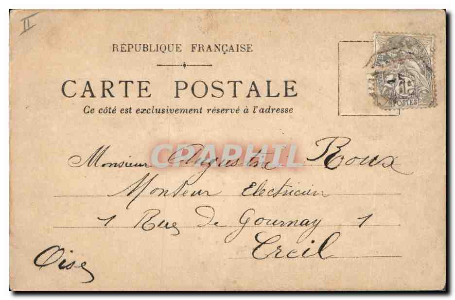 CPA Fantaisie (dessin a la main) Femme Peche Poisson  — Rückseite