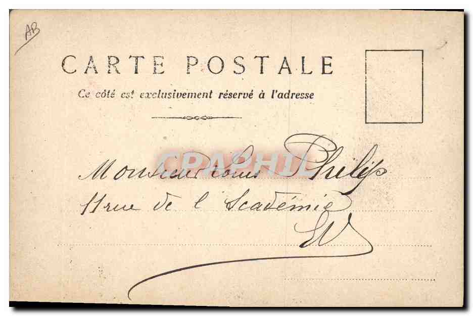 CPA Fantaisie (dessin a la main) Maison Paysage  — Verso