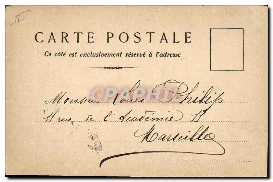 CPA Fantaisie (dessin a la main) Paysage  — Verso