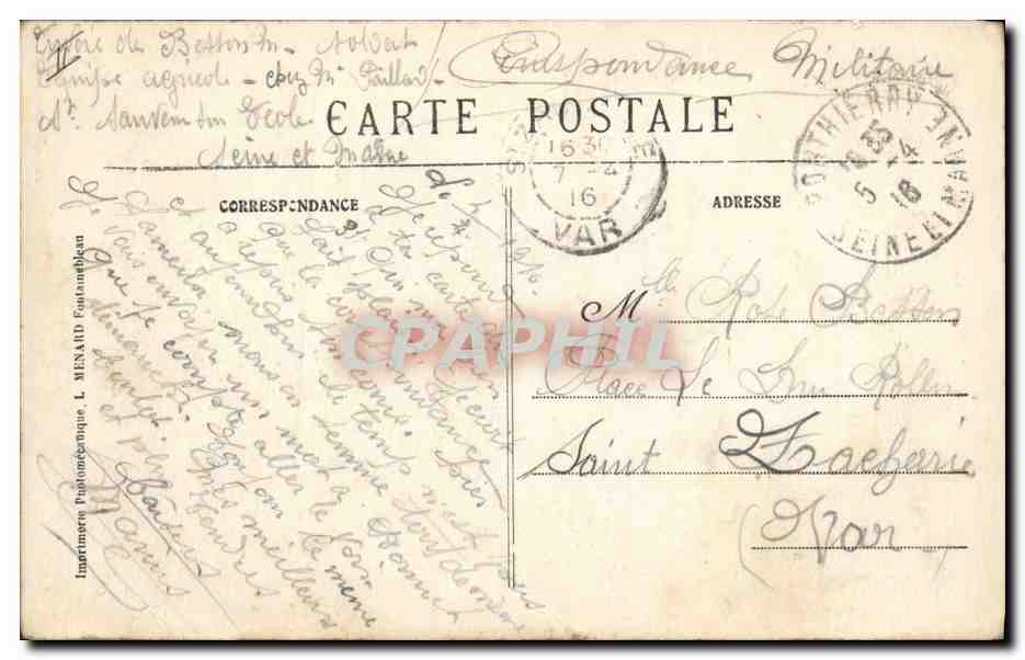 PONTTHIERRY - Le Château de Montgermont — Dessange, éditeur — Verso