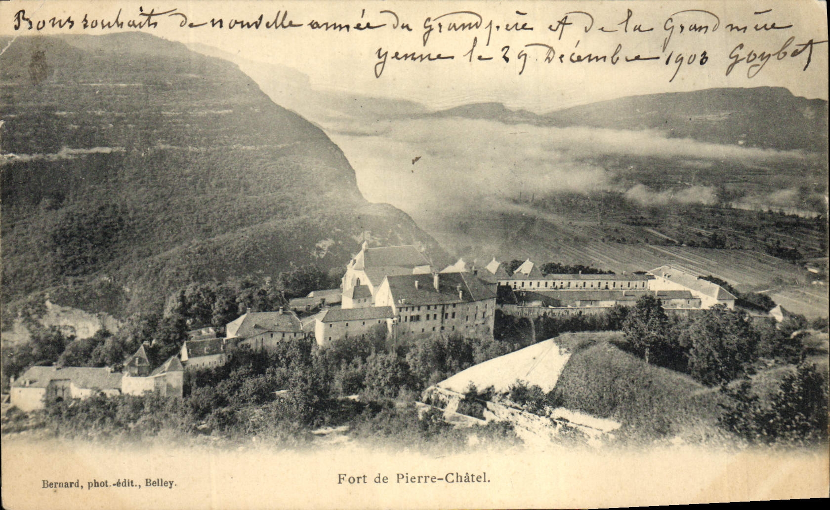 Fort de Pierre-Châtel — vue panoramique — Bernard, phot.-édit., Belley