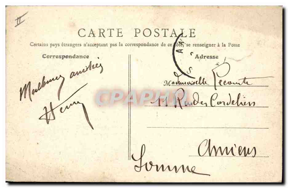 Château de Picquigny — Porte du Gard et Pavillon Sévigné — Éditeur : Léon Tournier — Verso