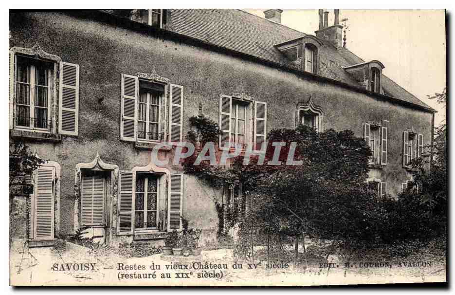 CPA Chateau Savoisy Restes du vieux chateau 