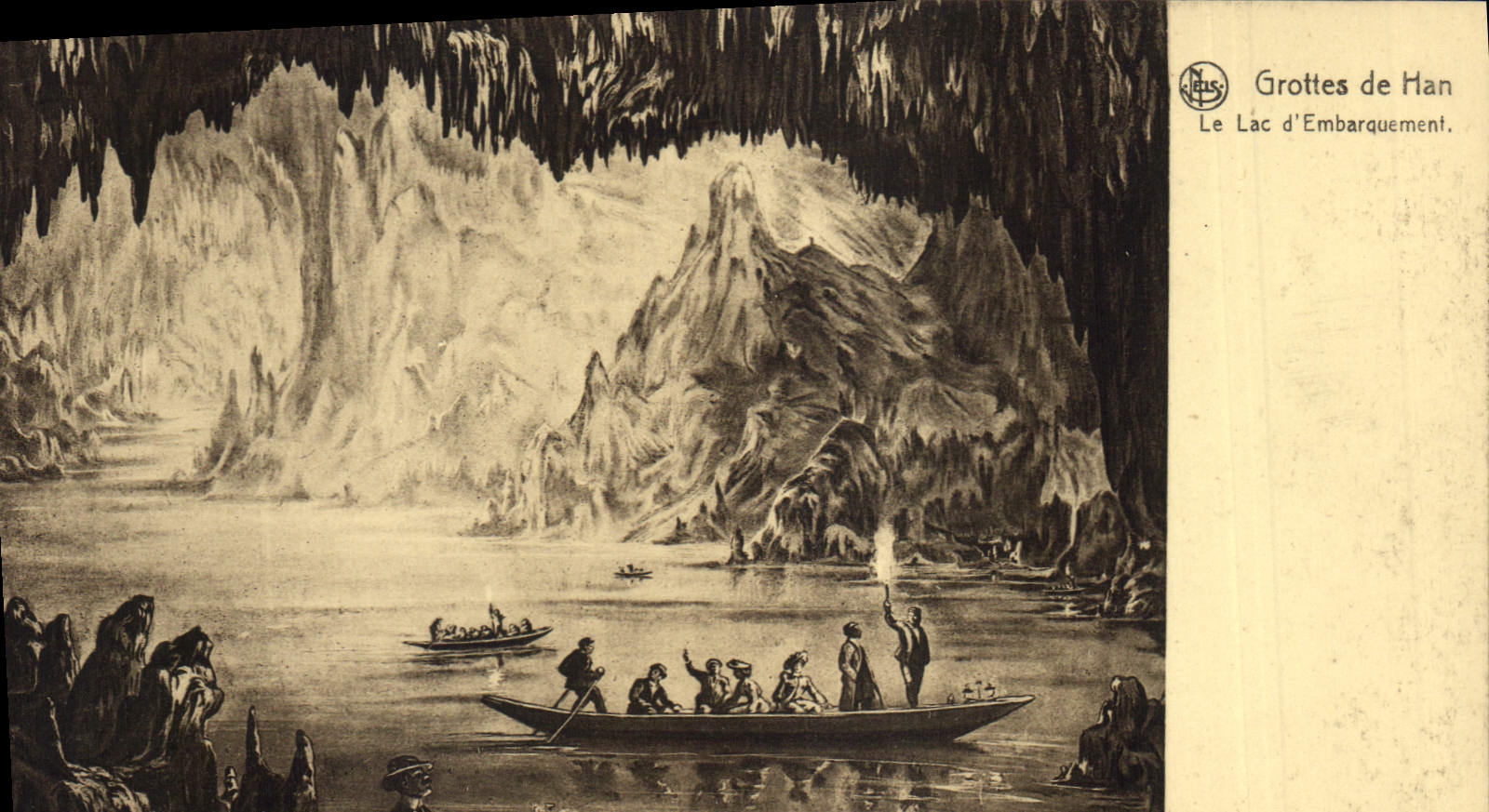 Grottes de Han — Le Lac d'Embarquement — N. EIS