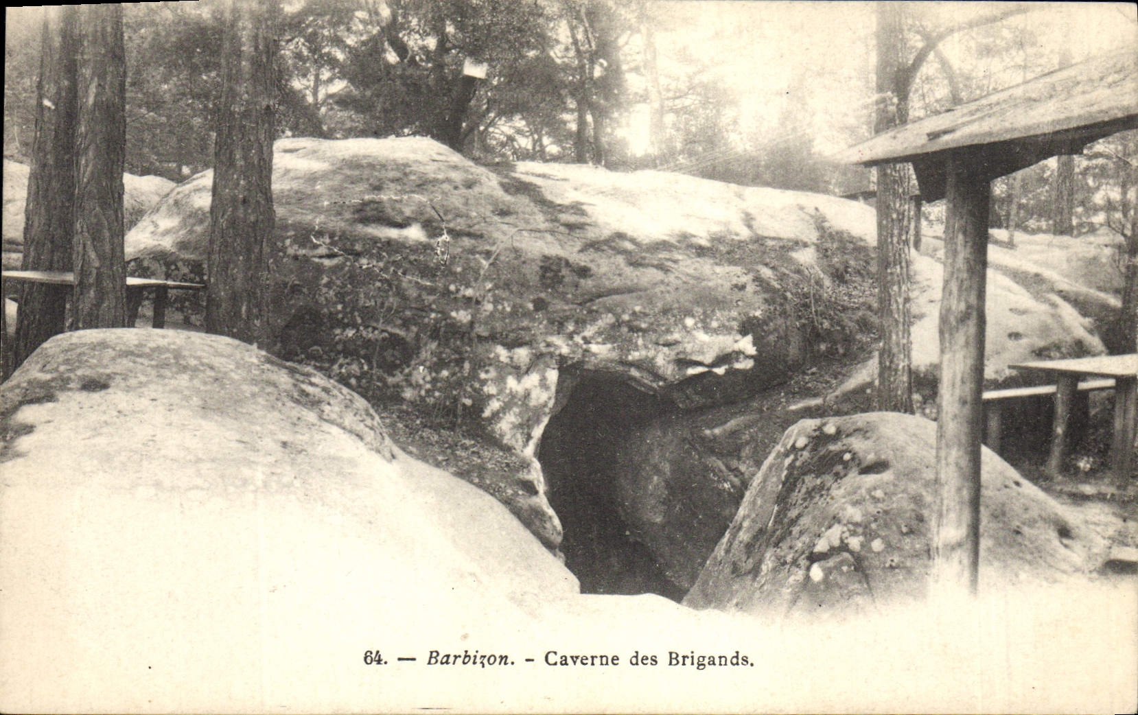 CPA Grotte Grottes Barbizon Caverne des Brigands 