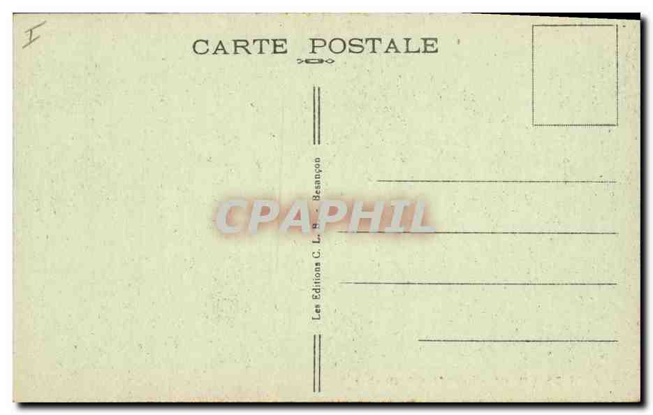 CPA Grotte Grottes d'Osselle Salle des petits Lacs  — Rückseite