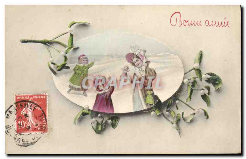 CPA Fantaisie Enfant Poupee Femme 
