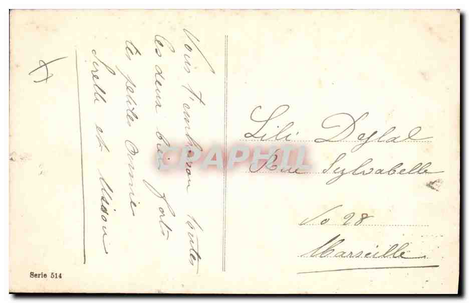 CPA Fantaisie Enfant Poupee Femme  — Verso
