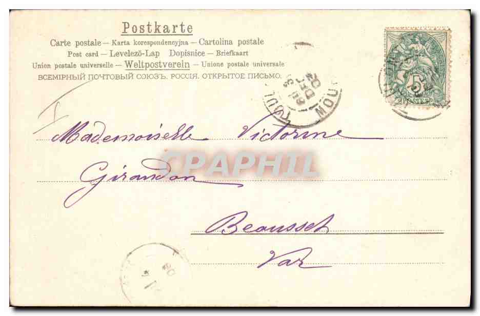 CPA Fantaisie Enfants Poupee — Rückseite