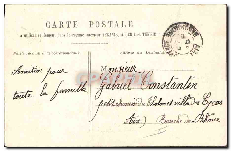 Femme en robe de jurisconsulte — scène de serment — éditeur non visible — Rückseite