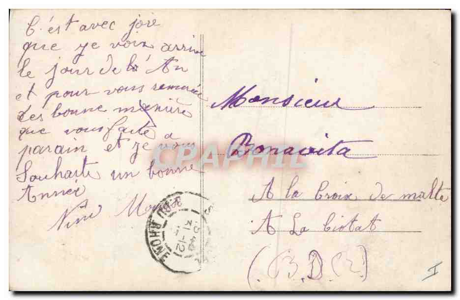 CPA Fantaisie Enfant Poupee   — Rückseite