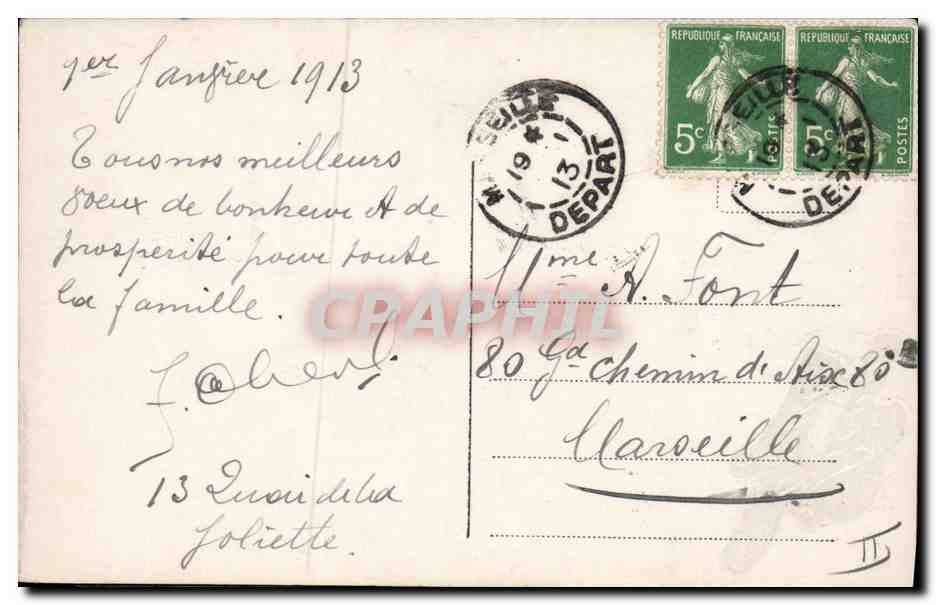 CPA Fantaisie Enfant Poupee Femme  — Rückseite