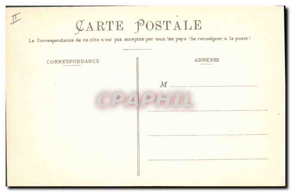 CPA Palais de justice Carpentras Chambre du conseil ancienne chambre a coucher des Eveques  — Verso