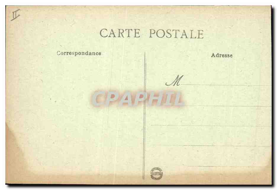 CPA Palais de justice Caen Place Fontette et le Tribunal  — Verso