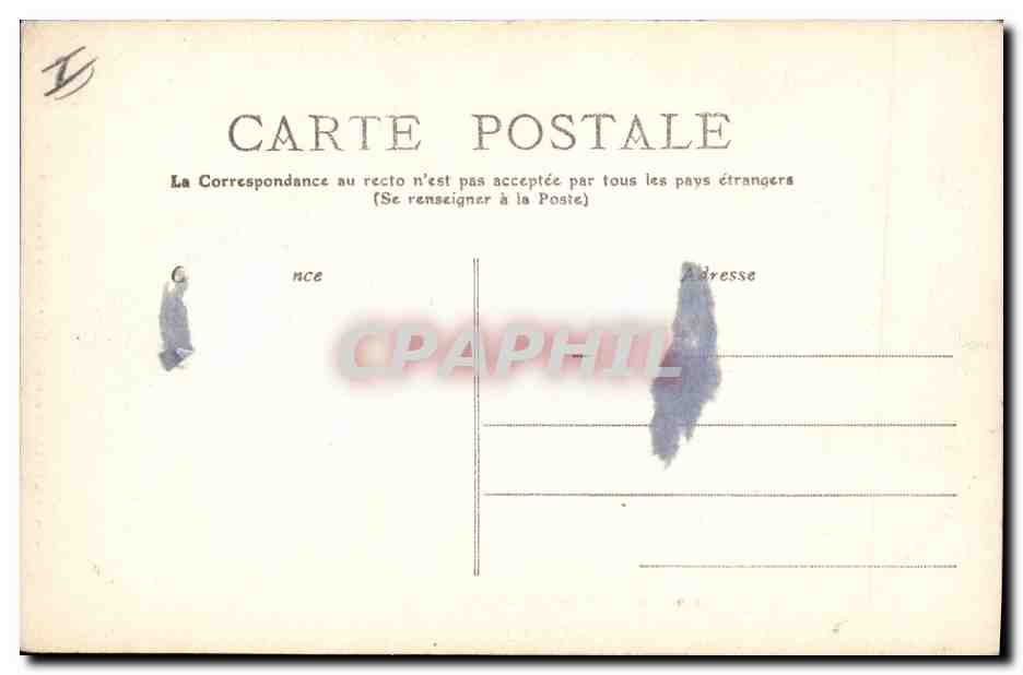 CPA Palais de justice Chalons sur Marne  — Verso