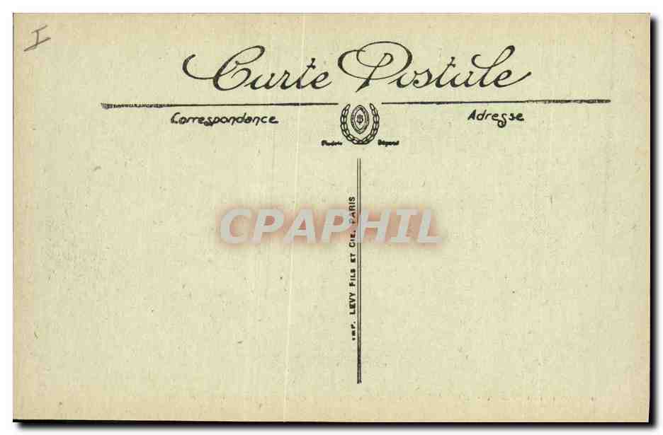 CPA Palais de justice et la fontaine Thevenin Chalon sur Saone  — Verso